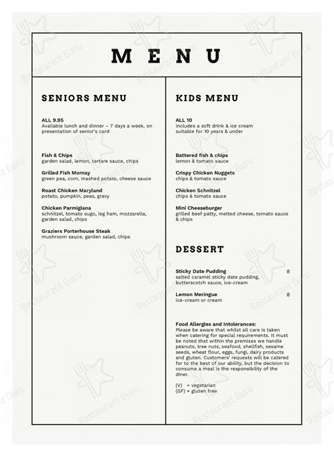 Menu at Keysborough Hotel pub & bar, Keysborough