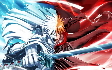 Bleach, Kurosaki Ichigo, anime, anime boys, sword HD Wallpaper