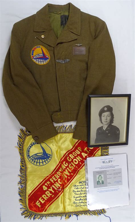 WWII Named WASP Women’s Air Force Service Pilot Uniform Jacket and ...