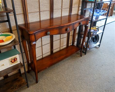 Sofa Table with Drawers- AS IS | New England Home Furniture Consignment