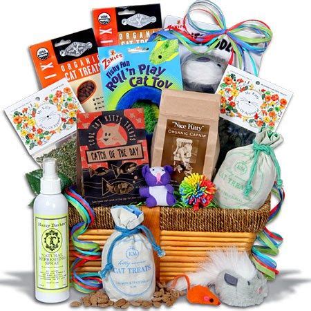 Ultimate Pampered Cat Gift Basket™ by GourmetGiftBaskets.com | Pet gift basket, Cat gift basket ...