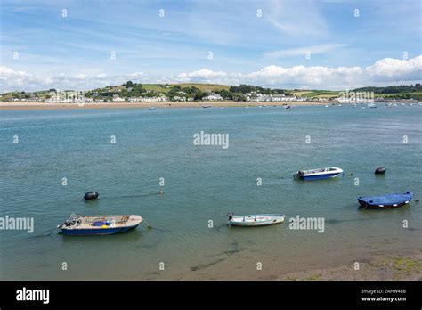 View across River Torridge to Instow Beach, Appledore, Devon, England ...