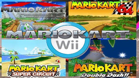 Mario Kart Wii - All 16 retro tracks (Original form) - YouTube