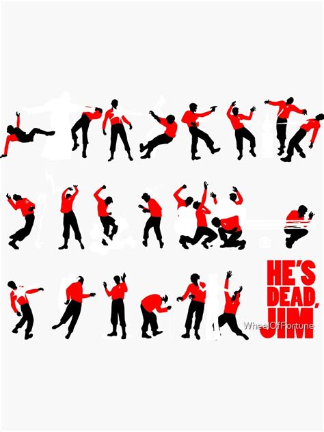 "He's dead, Jim" Sticker by WheelOfFortune | Redbubble