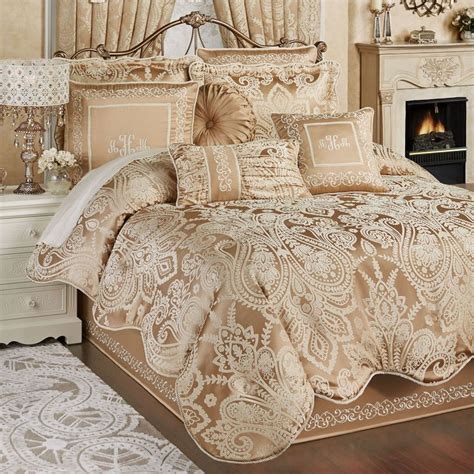 Monarch Golden Bronze Comforter Bedding | Luxury bedding, Bedroom ...