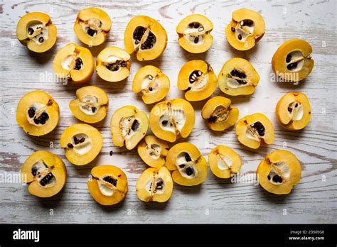 Japanese Quince, Jelly making Stock Photo - Alamy