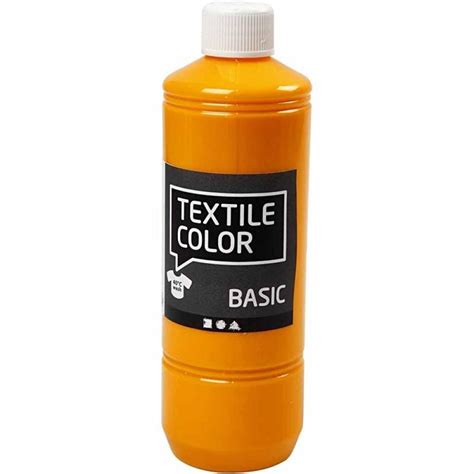 Textile Color Paint, Yellow, 500 ml, 1 Bottle | 34143