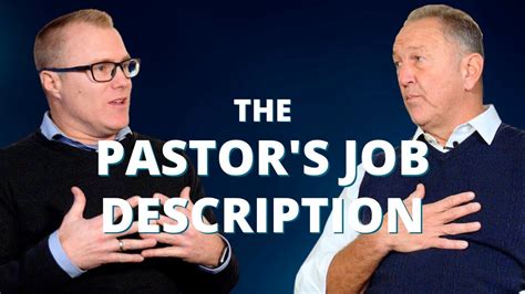 What is the Pastor's Job Description? - YouTube