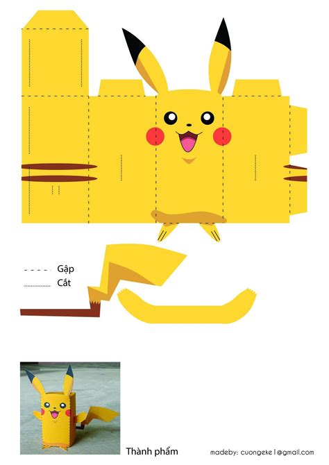 Papercraft Pikachu A Product to Make A Picachu for You Picachu ...