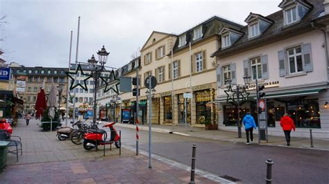 Historic Buildings at the Famous Old Town of Baden-Baden Editorial ...