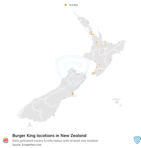 Number of Burger King locations in Newzealand in 2024 | ScrapeHero