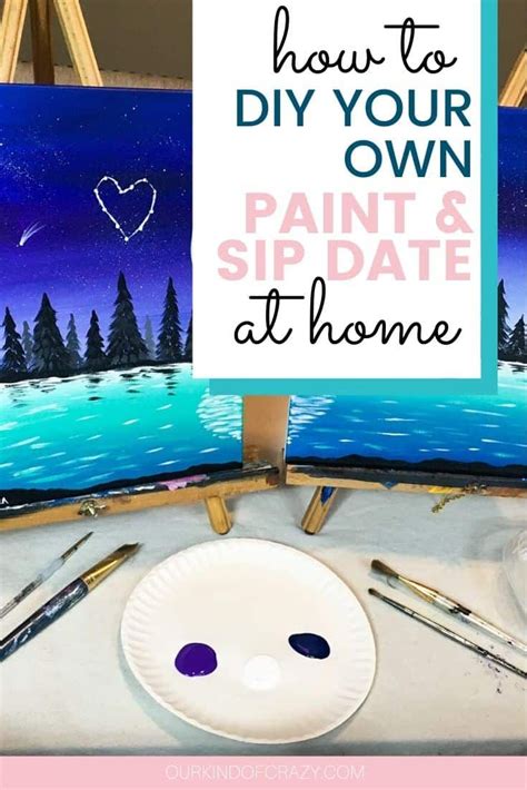 Couples Painting Date Night At Home: Paint & Sip Couple's Edition ...