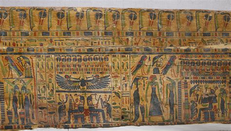 File:Egyptian - Coffin Panel with Paintings of Funerary Scenes ...