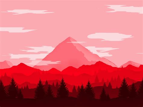 Red Mountains Minimalist 4k Wallpaper,HD Artist Wallpapers,4k Wallpapers,Images,Backgrounds ...