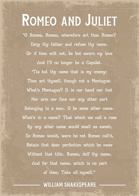 the poem written by william shakespeare in front of a brown background with white writing on it