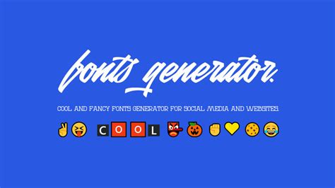 Aesthetic fonts copy and paste generator