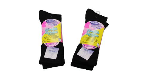 Dr. Scholl's - Dr Scholl's For Her Health Strides Black Crew Socks 4 ...