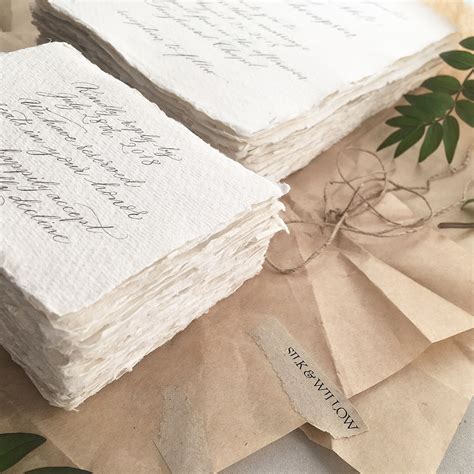 Are handmade papers suitable for modern calligraphy? - By Moon & Tide Calligraphy