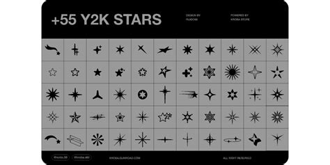 +55 Y2K Stars | Figma