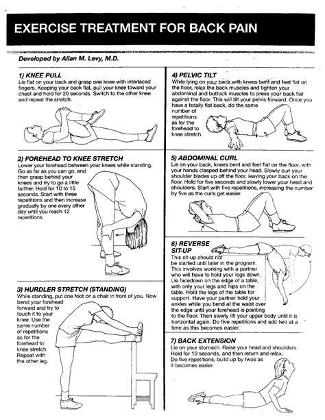 Printable Exercises For Sciatica Relief