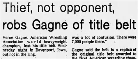 A fan, not a foe, stole the world title from Verne Gagne - Cageside Seats