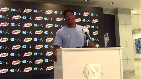 Jacolby Criswell UNC Football Summer Press Conference - YouTube