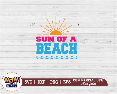 Beach Svg Dxf Png Summer Beach Svg Sun of a Beach Svg Beach | Etsy