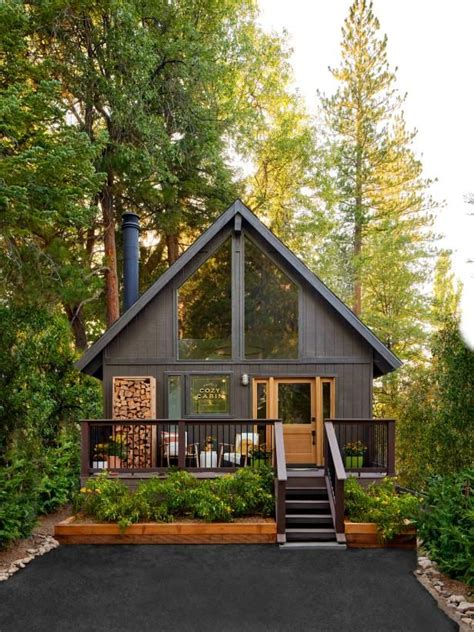 Tour HGTV Star Jasmine Roth's Rustic A-Frame Cabin | HGTV Tiny House ...