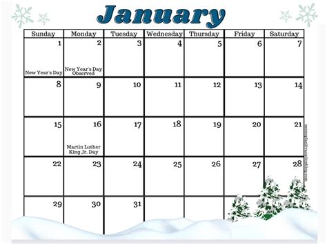 January Printable Calendar - 2024 CALENDAR PRINTABLE