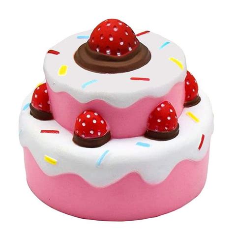 Strawberry Birthday Cake Squishies Squishy | Squishies, Cake squishy ...