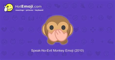 🙊 Speak-No-Evil Monkey Emoji Meaning with Pictures: from A to Z