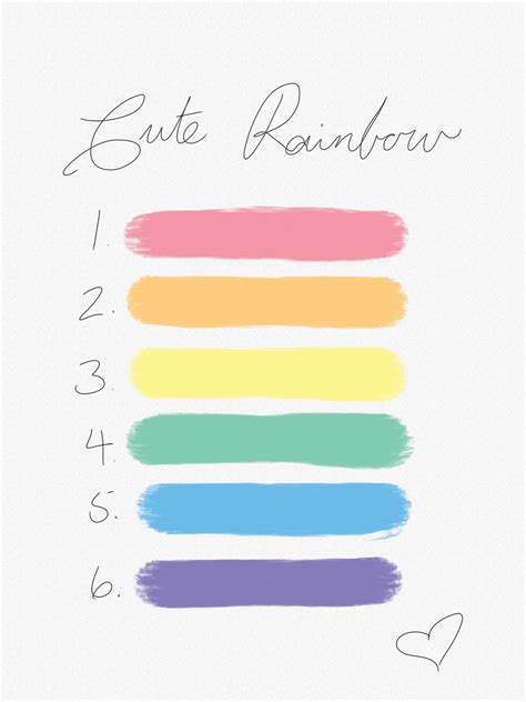 Cute Rainbow | Rainbow palette, Color schemes colour palettes, Color palette design