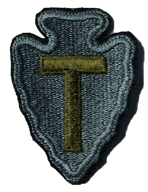36th Infantry Division Tygmärke färg WW2 typ - Patchar Rank Awards Flaggor - U.S. ARMY ...