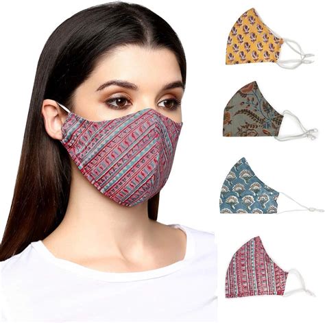 Block Studio Reusable Face covering mask for Woman, Pattern floral cute ...