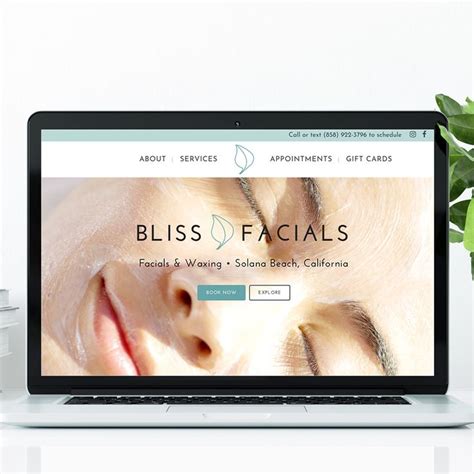 Minimalist website - design for esthetician | Esthetician website ...