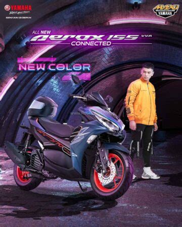 2023 Yamaha Aerox 155 Gets New Colours - Sportier, Youthful