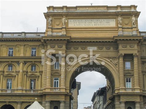 Piazza Della Repubblica In Florence Stock Photo | Royalty-Free | FreeImages