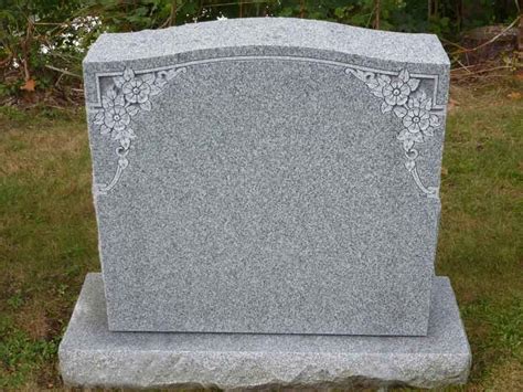 Flower and Ivy Granite Headstone Designs. Purchase your headstone today. | Granite headstones ...