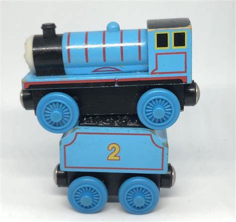 Wooden Railway Train Tank Engine Edward with Tender | #1953054198