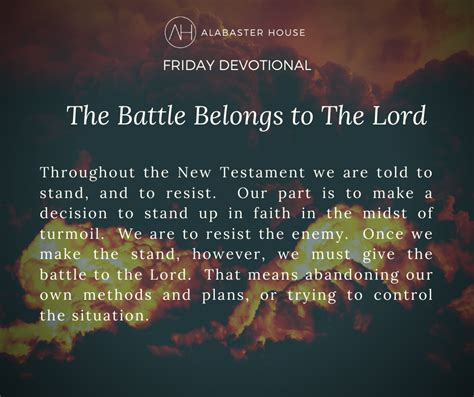 The Battle Belongs to The Lord