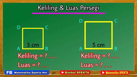 Menghitung Keliling dan Luas Persegi - YouTube