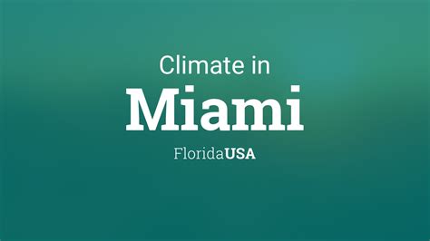 Climate & Weather Averages in Miami, Florida, USA