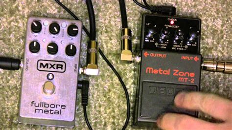 MXR Fullbore Metal Vs Boss Metal Zone MT-2 Metal Pedal Shootout - YouTube