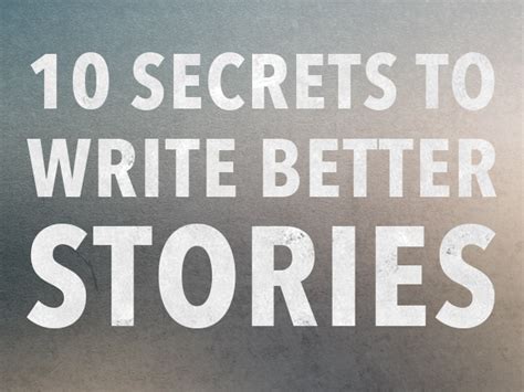 How to Write a Story: The 10 Best Secrets