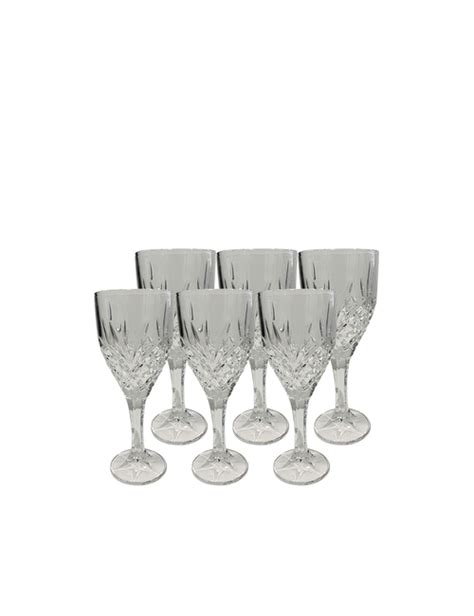 Set 6 Classic Cut Red Wine Glasses - Homeware-Kitchenware : Affordable ...