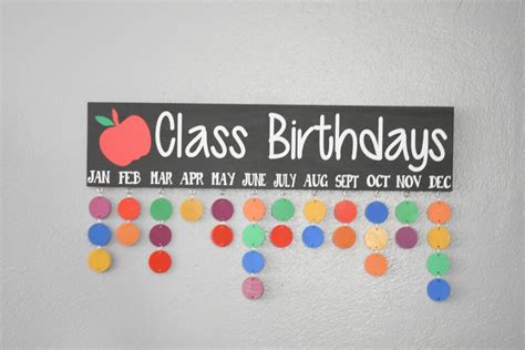 Class Birthday Sign Classroom Birthday Sign Teacher Gift - Etsy