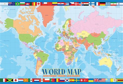 World Map, 100 Pieces, Eurographics | Puzzle Warehouse