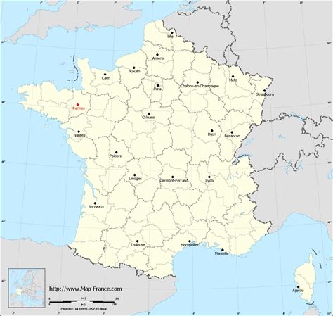 ROAD MAP RENNES : maps of Rennes 35000 or 35700 or 35200