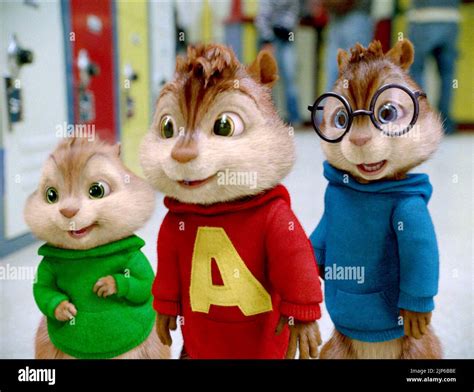 THEODORE, ALVIN, SIMON, ALVIN AND THE CHIPMUNKS: THE SQUEAKQUEL, 2009 Stock Photo - Alamy