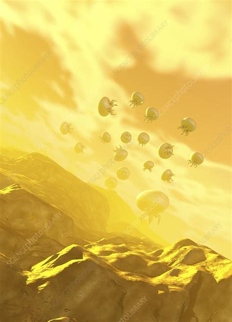 Probes over Venus, illustration - Stock Image - F025/0336 - Science ...